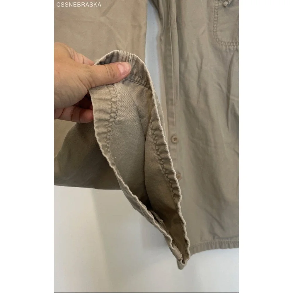 The North Face Beige Women's 100% cotton cargo hiking Pants - Size 6‎